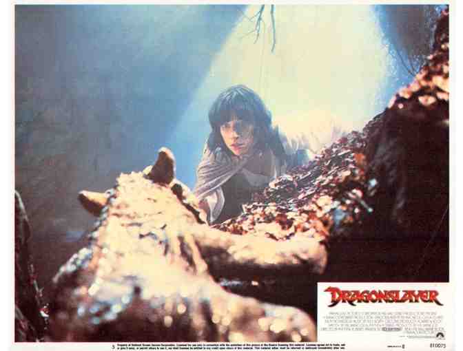 DRAGONSLAYER, 1981, lobby cards, Peter MacNicol, Caitlin Clarke