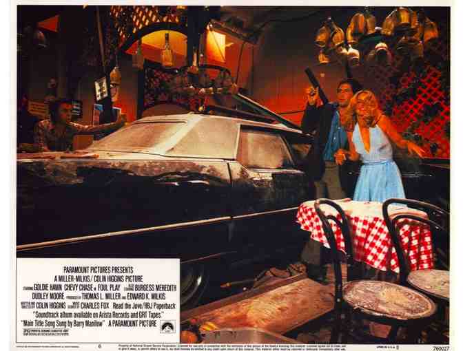 FOUL PLAY, 1978, lobby cards, Goldie Hawn, Chevy Chase, Dudley Moore