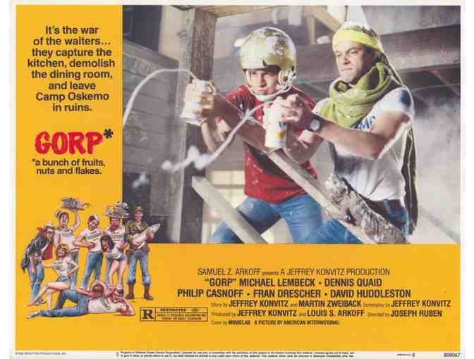 GORP, 1980, lobby cards, Dennis Quaid, Fran Drescher