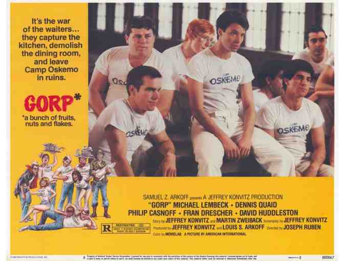 GORP, 1980, lobby cards, Dennis Quaid, Fran Drescher