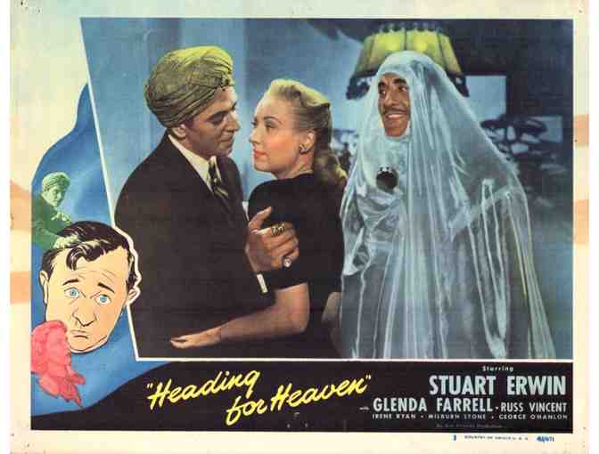 HEADING FOR HEAVEN, 1948, lobby cards, Stuart Erwin, Glenda Farrell