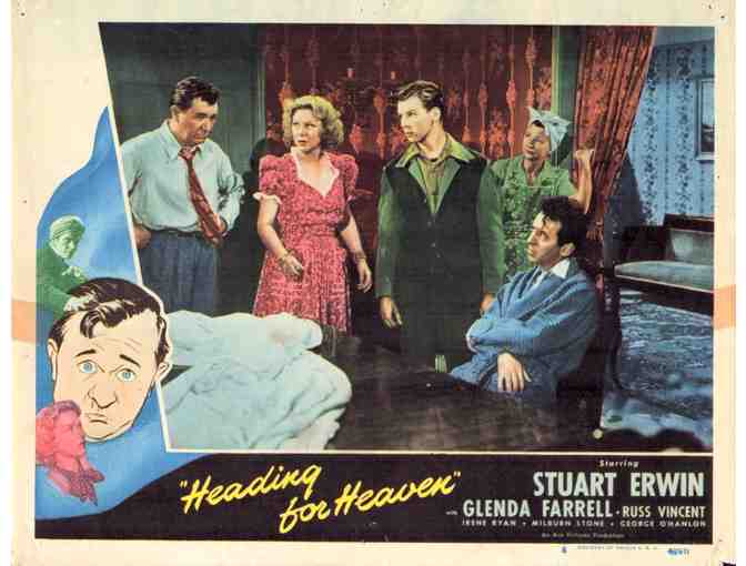 HEADING FOR HEAVEN, 1948, lobby cards, Stuart Erwin, Glenda Farrell