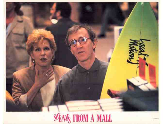 SCENES FROM A MALL, 1991, lobby cards, Bette Midler, Woody Allen