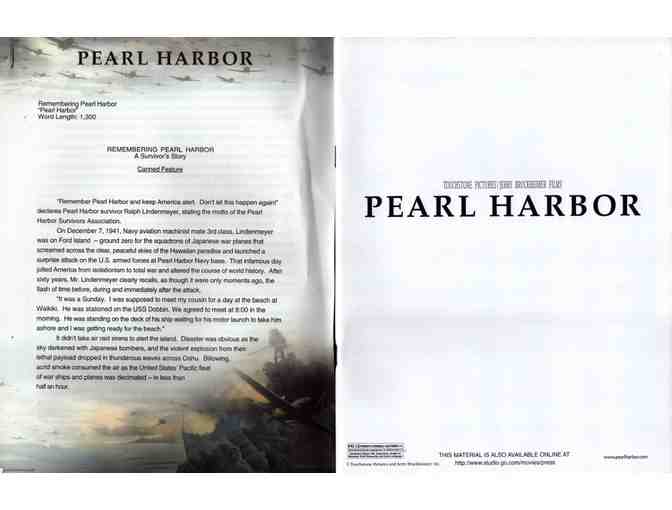 PEARL HARBOR, 2001, presskit, Ben Affleck, Josh Hartnett