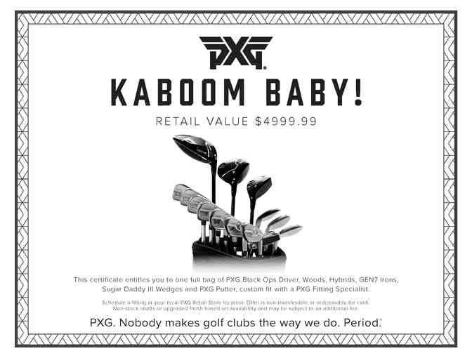 Set of PXG Black Ops Custom Fitted Clubs