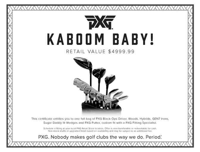 Set of PXG Black Ops Custom Fitted Clubs