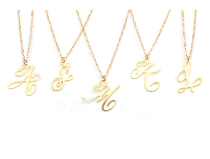 Brevity Jewelry - Initial Pendant A-Z Necklace