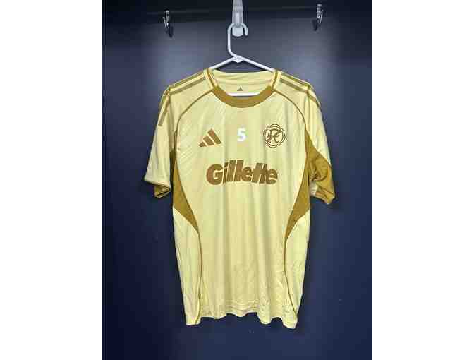 Keegan Hughes Signed One Planet New England Revolution Pre-Match Top