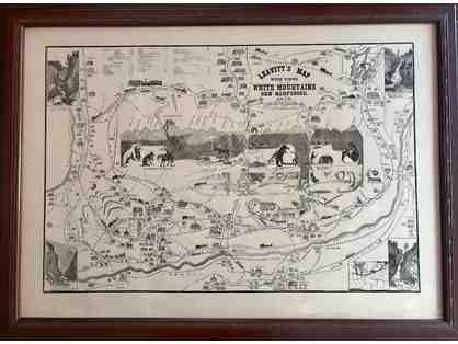 Artwork: Leavitt's Map with Views of the White Mountains, 1888