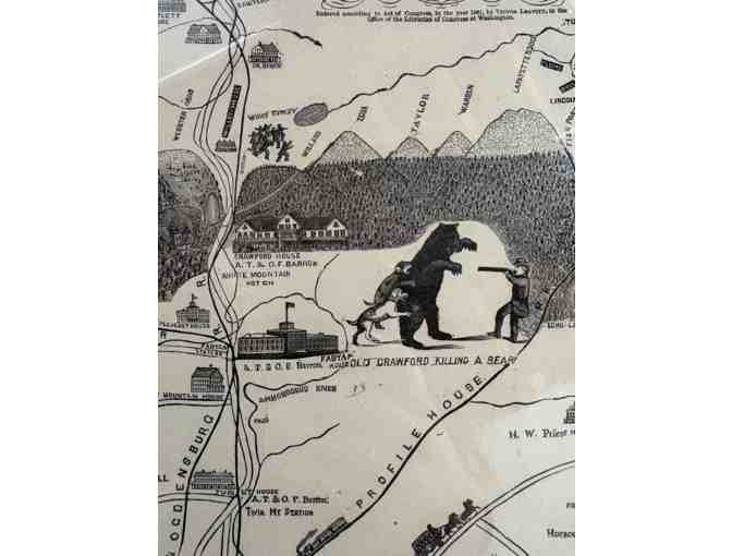 Artwork: Leavitt's Map with Views of the White Mountains, 1888