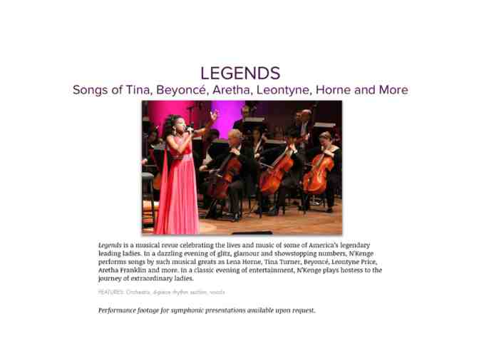 Private Concert Experience with Tony, Emmy & Grammy Nominated Artist NKenge - Photo 3