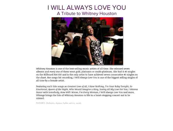 Private Concert Experience with Tony, Emmy & Grammy Nominated Artist NKenge - Photo 5