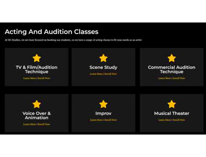 Acting classes at David Gray Studios, Burbank