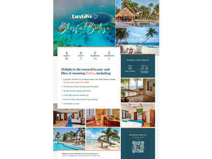 Blissful Belize - (4) Nights for (4) in a Villa in Ambergris Caye, with perks