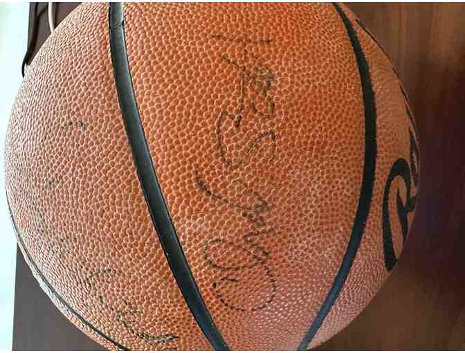 Signed Basketball with Hall of Fame Signatures