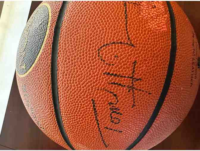 Signed Basketball with Hall of Fame Signatures