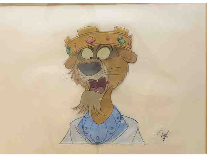 Robin Hood Original Disney Production Animation Cel of Prince John 1973