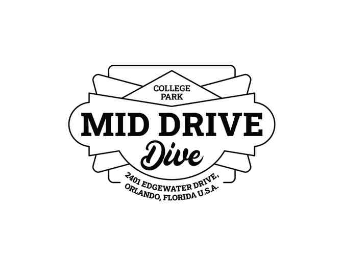 Mid Drive Dive - $50 Gift Card and four 32804 Custom Beer Glasses