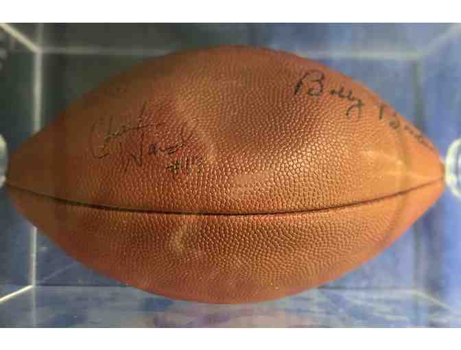 Bobby Bowden and Charlie Ward Autographed Football with owner's letter