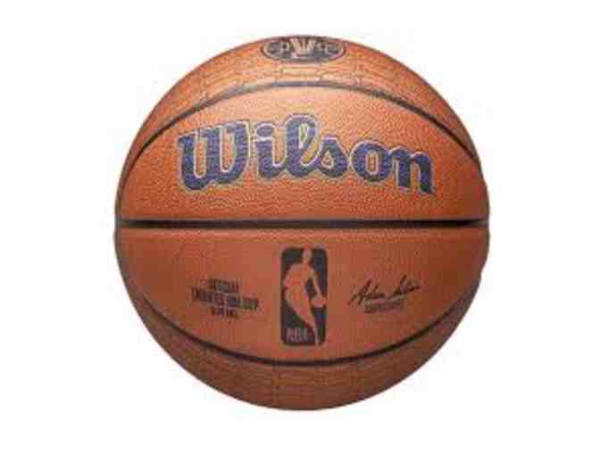 NBA Products - Wilson Emirates NBA Cup Ball, Hats, Shirts and Leather Bound Notebook