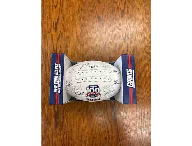 NY Giants Autographed Memorabilia- Signed Eli Manning Helmet and 2024 Team Signed Football