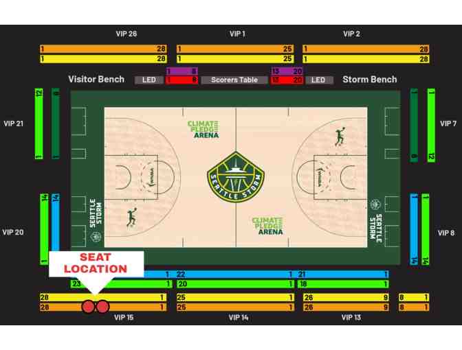 Storm vs Fever Courtside Experience and Player Meet & Greet for 2