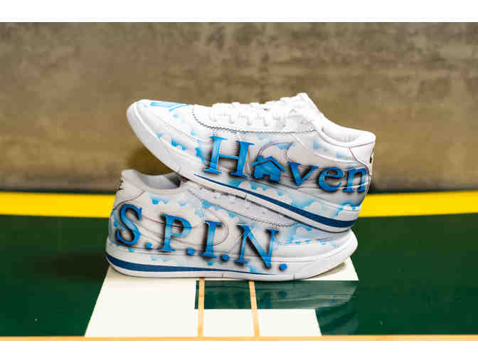 Tiffany Mitchell Custom SIGNED Game Worn Sneakers
