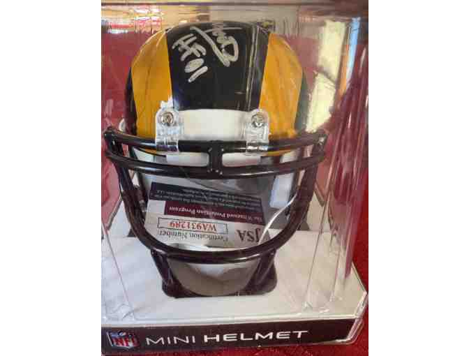 LA Rams HOF DE Jack Youngblood Signed Mini Helmet w Display Case