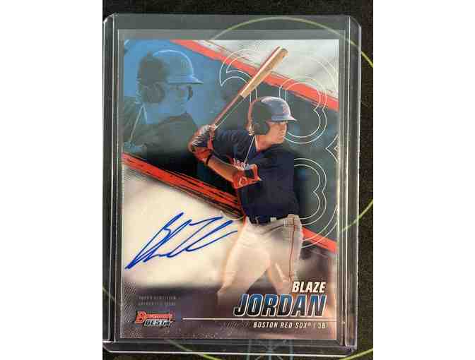 Blaze Jordan Autographed Baseball Card & 5 Tickets to Card and Collectibles Show