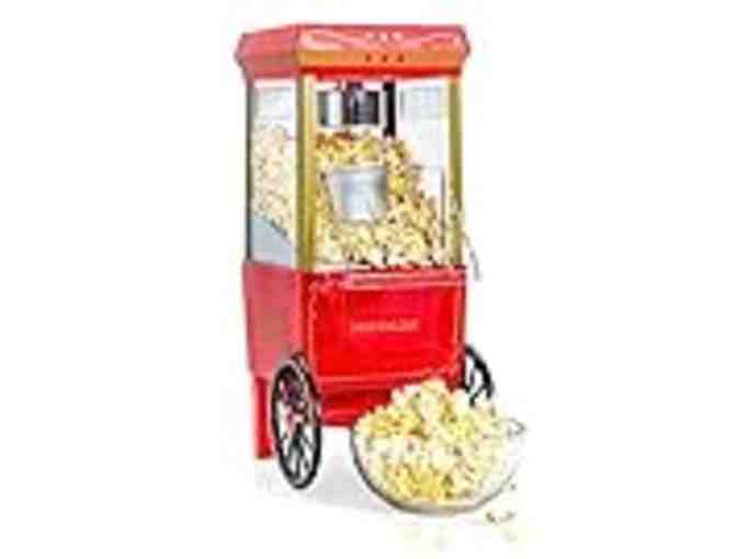 Popcorn Machine, Rustic Snack Tray and Essentials!