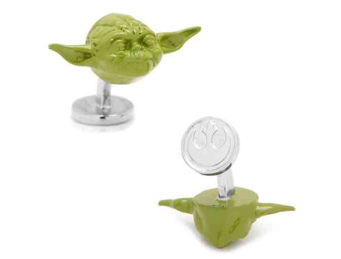 3D Green Yoda Head Cuff Links BY STAR WARS