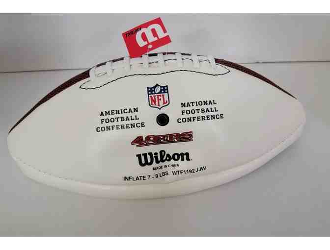 #20 - #74 Joe Staley San Francisco 49ers Autographed White Panel Football