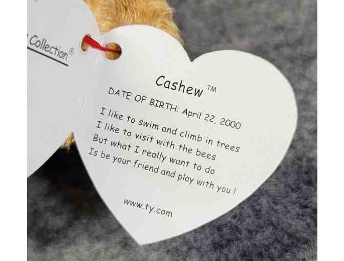 #0 Ty Beanie Buddy & Baby Set Cashew the Bear