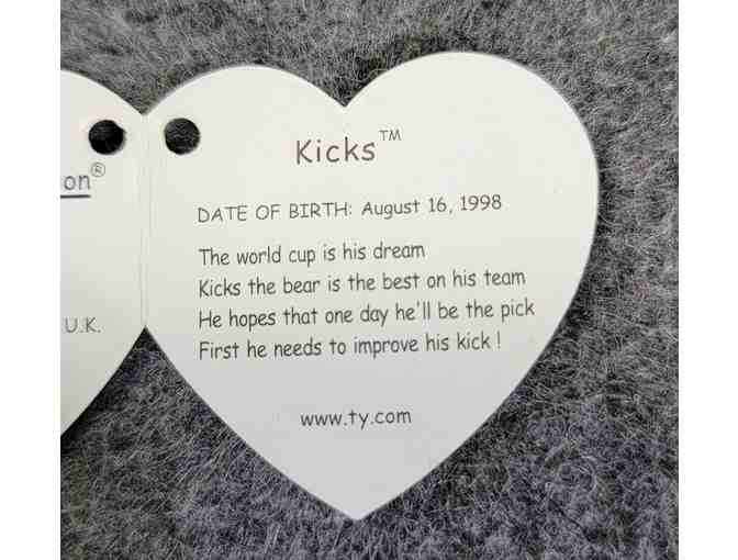 #0 Ty Beanie Buddy & Baby Kicks the Bear