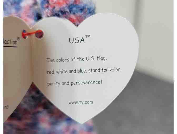 #0 Ty Beanie Buddy & Baby Set USA Patriotic Bears