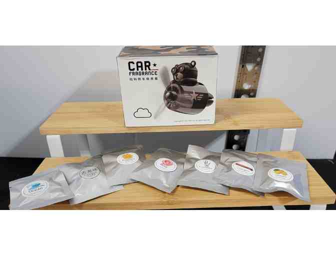 #10 Teddy Bear Pilot Car Air Freshener Spinning Propeller - Seven Scents Available