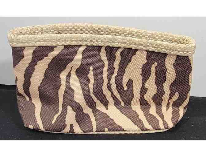 #20 - Estee Lauder Cosmetic Bags Zebra Animal Print - Vintage - Excellent Condition