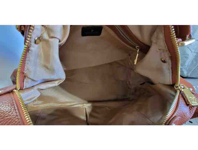 #4 Ora Delphine Brown Leather Top-Handle Handbag - 15'X8'X5' Gently Used