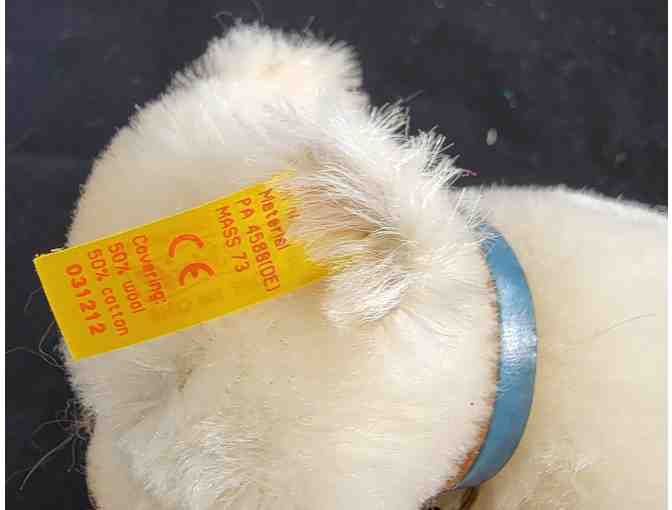 Steiff Eisbar 1950 5' White Mohair Polar Bear, #031212 Original Tags Vintage