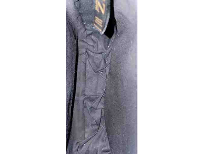 Liz Claiborne Pinstripe Purse Stylish & Spacious Excellent Condition