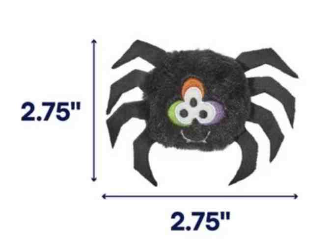 Halloween Spider and Ghost Plush Cat Toys with Catnip