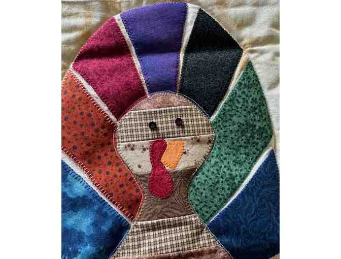 Handcrafted and Appliqued Turkey Quilted Wall Hanging