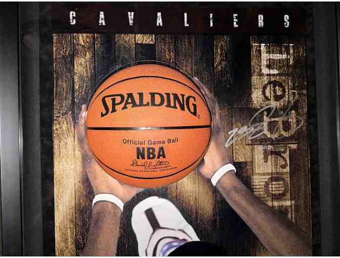 Scoring Champ Lebron James Signed Action Photo Display (Mint Condition)