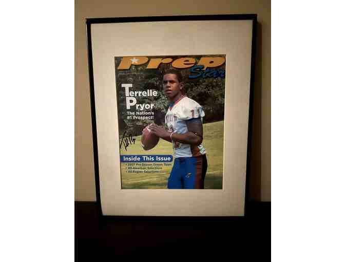 Signed Magazine Cover and Autographed Photo of Terrelle Pryor (Authentic, Mint Condition)
