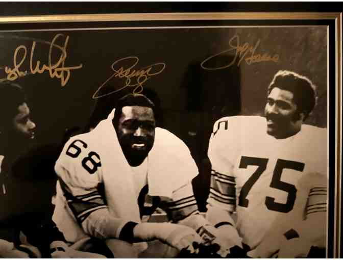 'The Steel Curtain' Signed Steelers Photo (16X20, Mint Condition)