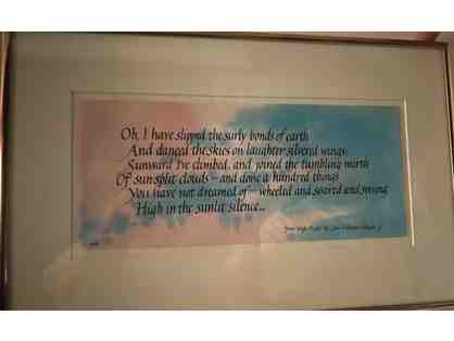 High Flight by John Gillespie Magee, Jr.!