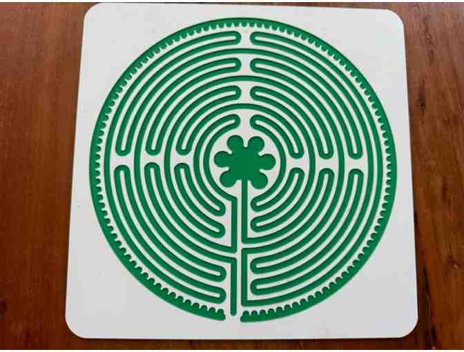 Chartres Labyrinth | LIMITED EDITION | Green & White Acrylic