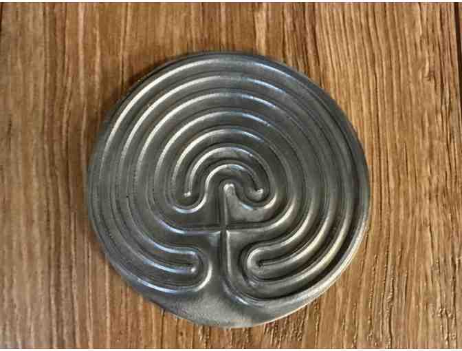 Classical Labyrinth | Deeply Grooved Pewter