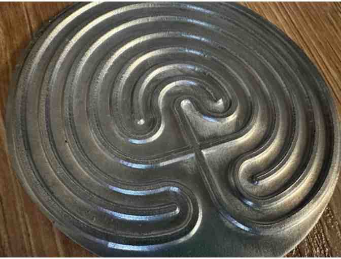 Classical Labyrinth | Deeply Grooved Pewter