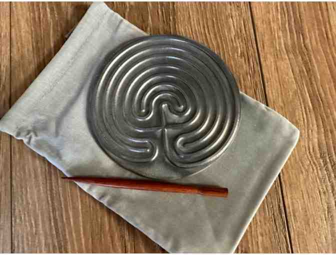 Classical Labyrinth | Deeply Grooved Pewter